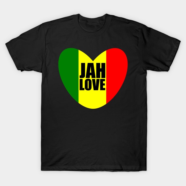 Jah Love Bless Rasta Reggae Rastafari T-Shirt by Merchweaver